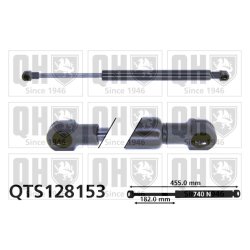 Cargo Area Gas Spring QUINTON HAZELL QTS128153 OE Ref 7700815135