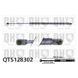Cargo Area Gas Spring QUINTON HAZELL QTS128302 OE Ref 867827550C QUINTON HAZELL