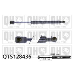 Cargo Area Gas Spring QUINTON HAZELL QTS128436 OE Ref 8A5827552A