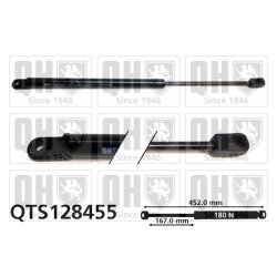 Cargo Area Gas Spring QUINTON HAZELL QTS128455 OE Ref 8185181A02