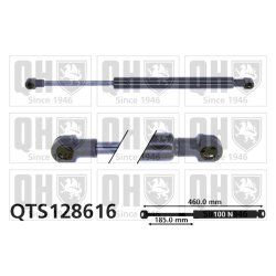 Rear Window Gas Spring QUINTON HAZELL QTS128616 OE Ref 7700430022