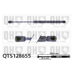 Bonnet Gas Spring QUINTON HAZELL QTS128655 OE Ref 1117690