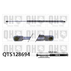 Rear Window Gas Spring QUINTON HAZELL QTS128694 OE Ref 8731G4