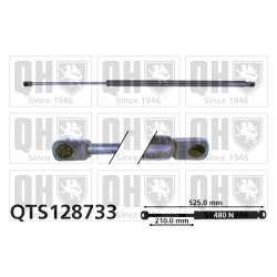 Bonnet Gas Spring QUINTON HAZELL QTS128733 OE Ref 105183017