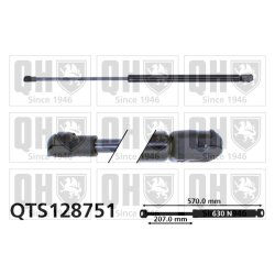 Cargo Area Gas Spring QUINTON HAZELL QTS128751 OE Ref 8177017010