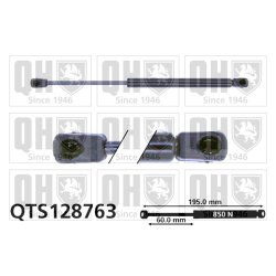 Bonnet Gas Spring QUINTON HAZELL QTS128763 OE Ref 792505