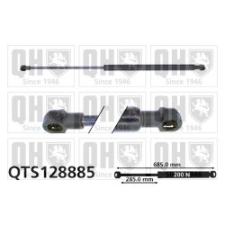 Bonnet Gas Spring QUINTON HAZELL QTS128885 OE Ref 792508