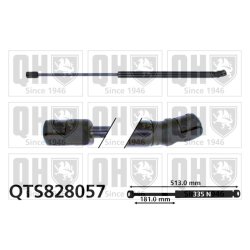 Cargo Area Gas Spring QUINTON HAZELL QTS828057 OE Ref D65162620