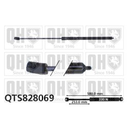 Bonnet Gas Spring QUINTON HAZELL QTS828069 OE Ref 1648800129