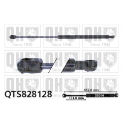 Cargo Area Gas Spring QUINTON HAZELL QTS828128 OE Ref 3C9827550