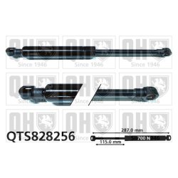 Convertible Top Gas Spring QUINTON HAZELL QTS828256 OE Ref 8731H2