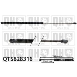 Bonnet Gas Spring QUINTON HAZELL QTS828316 OE Ref 8V0823359