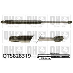 Cargo Area Gas Spring QUINTON HAZELL QTS828319 OE Ref 5N0827550D