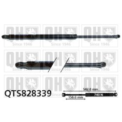 Cargo Area Gas Spring QUINTON HAZELL QTS828339 OE Ref 7N0827550