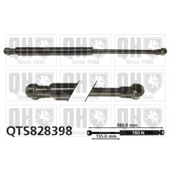 Cargo Area Gas Spring QUINTON HAZELL QTS828398 OE Ref 9678317180