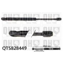 Bonnet Gas Spring QUINTON HAZELL QTS828449 OE Ref 9686809680