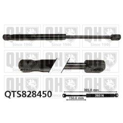 Bonnet Gas Spring QUINTON HAZELL QTS828450 OE Ref 811613Z000