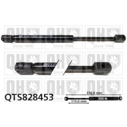 Cargo Area Gas Spring QUINTON HAZELL QTS828453 OE Ref 1621830