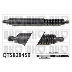 Cargo Area Gas Spring QUINTON HAZELL QTS828459 OE Ref 7L6827550P