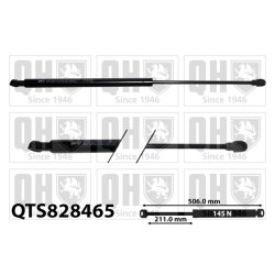Bonnet Gas Spring QUINTON HAZELL QTS828465 OE Ref 534400E070