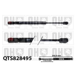 Bonnet Gas Spring QUINTON HAZELL QTS828495 OE Ref 2229800164
