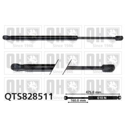 Cargo Area Gas Spring QUINTON HAZELL QTS828511 OE Ref 817701K000