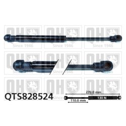 Convertible Top Gas Spring QUINTON HAZELL QTS828524 OE Ref 44349891