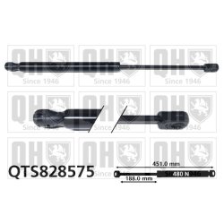 Cargo Area Gas Spring QUINTON HAZELL QTS828575 OE Ref 52029616