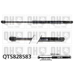 Bonnet Gas Spring QUINTON HAZELL QTS828583 OE Ref 3G8823359A