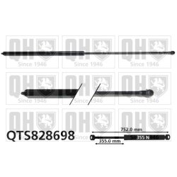 Bonnet Gas Spring QUINTON HAZELL QTS828698 OE Ref 792529