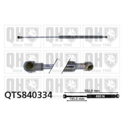 Rear Window Gas Spring QUINTON HAZELL QTS840334 OE Ref 04741S6A000