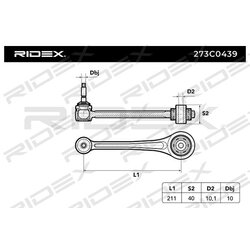 Bras de suspension arrière RIDEX 273C0439 pour BMW 0 300 946 RIDEX
