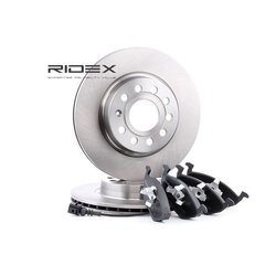 Kit de disques de frein RIDEX 3405B0008 pour VW, SEAT, SKODA, AUDI 47832