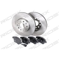 Kit de disques de frein RIDEX 3405B0010 pour VW, SKODA, SEAT, AUDI 47830 RIDEX