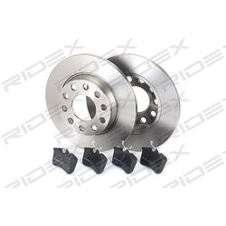 Kit de disques de frein RIDEX 3405B0018 pour AUDI, VW, SEAT 47903 RIDEX