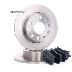 Kit de disques de frein RIDEX 3405B0023 pour VW, SEAT, SKODA, AUDI 47842