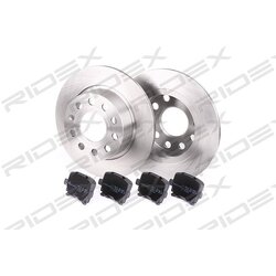 Kit de disques de frein RIDEX 3405B0023 pour VW, SEAT, SKODA, AUDI 47842 RIDEX