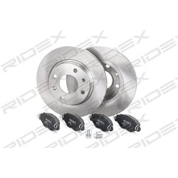 Kit de disques de frein RIDEX 3405B0027 pour PEUGEOT, CITROËN 47351 RIDEX