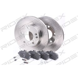 Kit de disques de frein RIDEX 3405B0067 pour Mercedes Classe A RIDEX