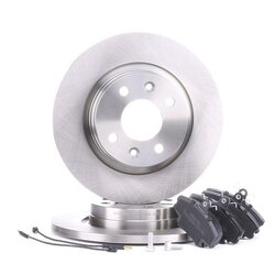 Kit de disques de frein RIDEX 3405B0125 pour DACIA, RENAULT, LADA 47164