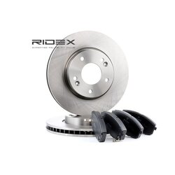 Kit de disques de frein RIDEX 3405B0130 pour KIA, HYUNDAI 47554