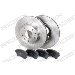 Kit de disques de frein RIDEX 3405B0131 pour LAND ROVER FREELANDER RIDEX