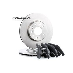 Kit de disques de frein RIDEX 3405B0138 pour SAAB, VAUXHALL, CADILLAC, FIAT