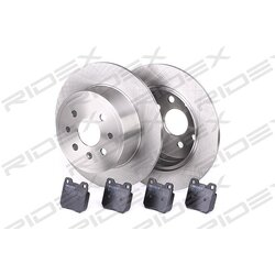 Kit de disques de frein RIDEX 3405B0141 pour VAUXHALL VECTRA RIDEX