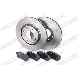 Kit de disques de frein RIDEX 3405B0191 pour CITROËN 47456 RIDEX