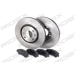 Kit de disques de frein RIDEX 3405B0192 pour CITROËN, PEUGEOT, DS, VAUXHALL RIDEX