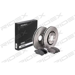 Kit de disques de frein RIDEX 3405B0192 pour CITROËN, PEUGEOT, DS, VAUXHALL RIDEX