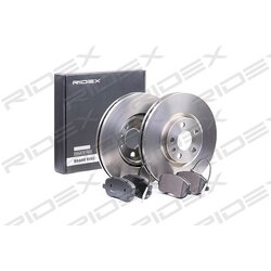 Kit de disques de frein RIDEX 3405B0196 pour PEUGEOT, CITROËN, FIAT, LANCIA 47018 RIDEX