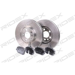 Kit de disques de frein RIDEX 3405B0196 pour PEUGEOT, CITROËN, FIAT, LANCIA 47018 RIDEX