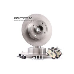 Kit de disques de frein RIDEX 3405B0198 pour RENAULT, NISSAN 47141
